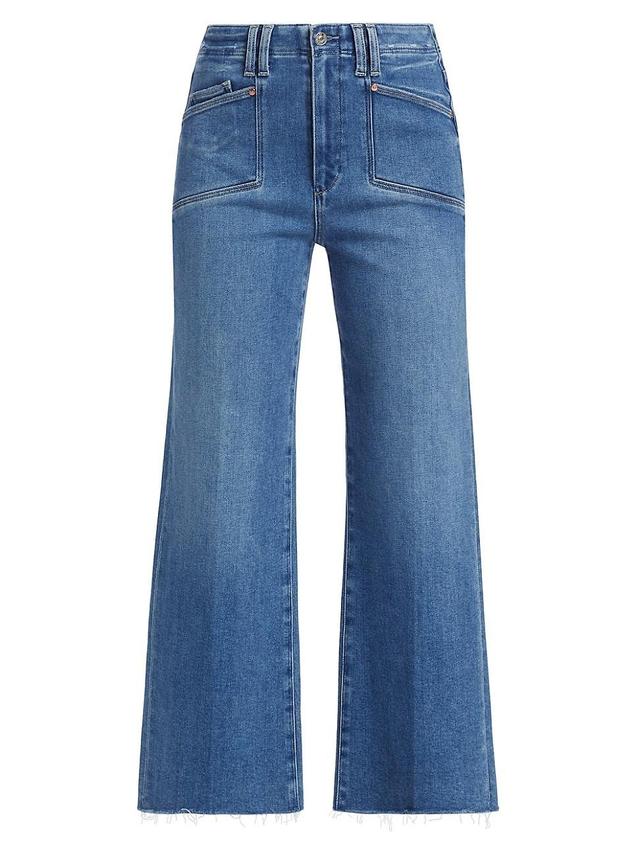 Womens Anessa Raw Wide-Leg Jeans Product Image