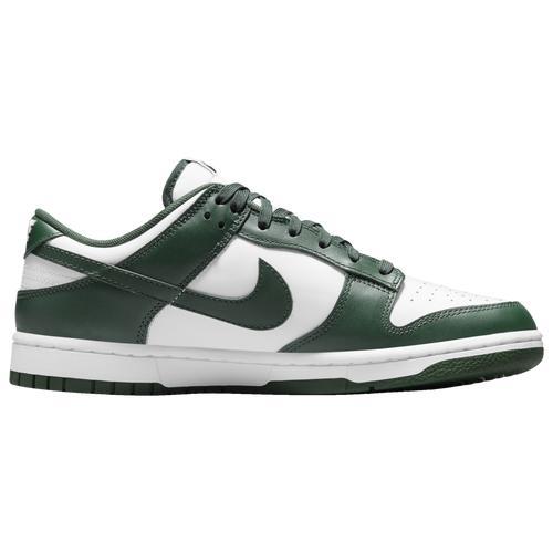 Nike Mens Dunk Low Retro - Shoes White/Orange/Green Product Image