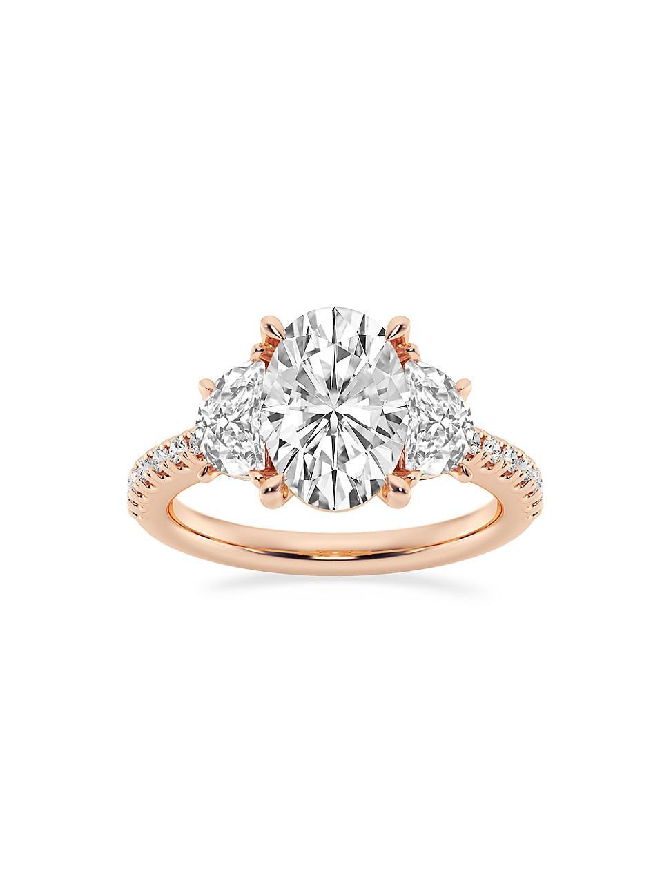 Womens 14K Rose Gold & Oval Lab-Grown Diamond Ring/2.75-7.00 TCW Product Image