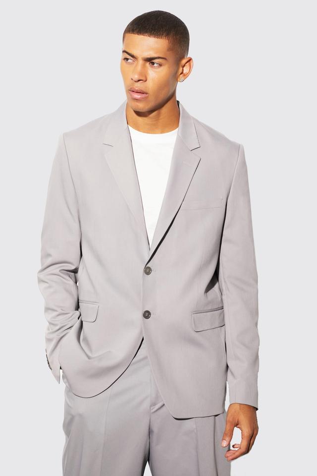 Relaxed Fit Single Breasted Suit Jacket | boohooMAN USA Product Image