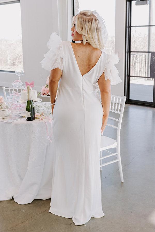 Yes To Forever Maxi Dress in White Curves Product Image