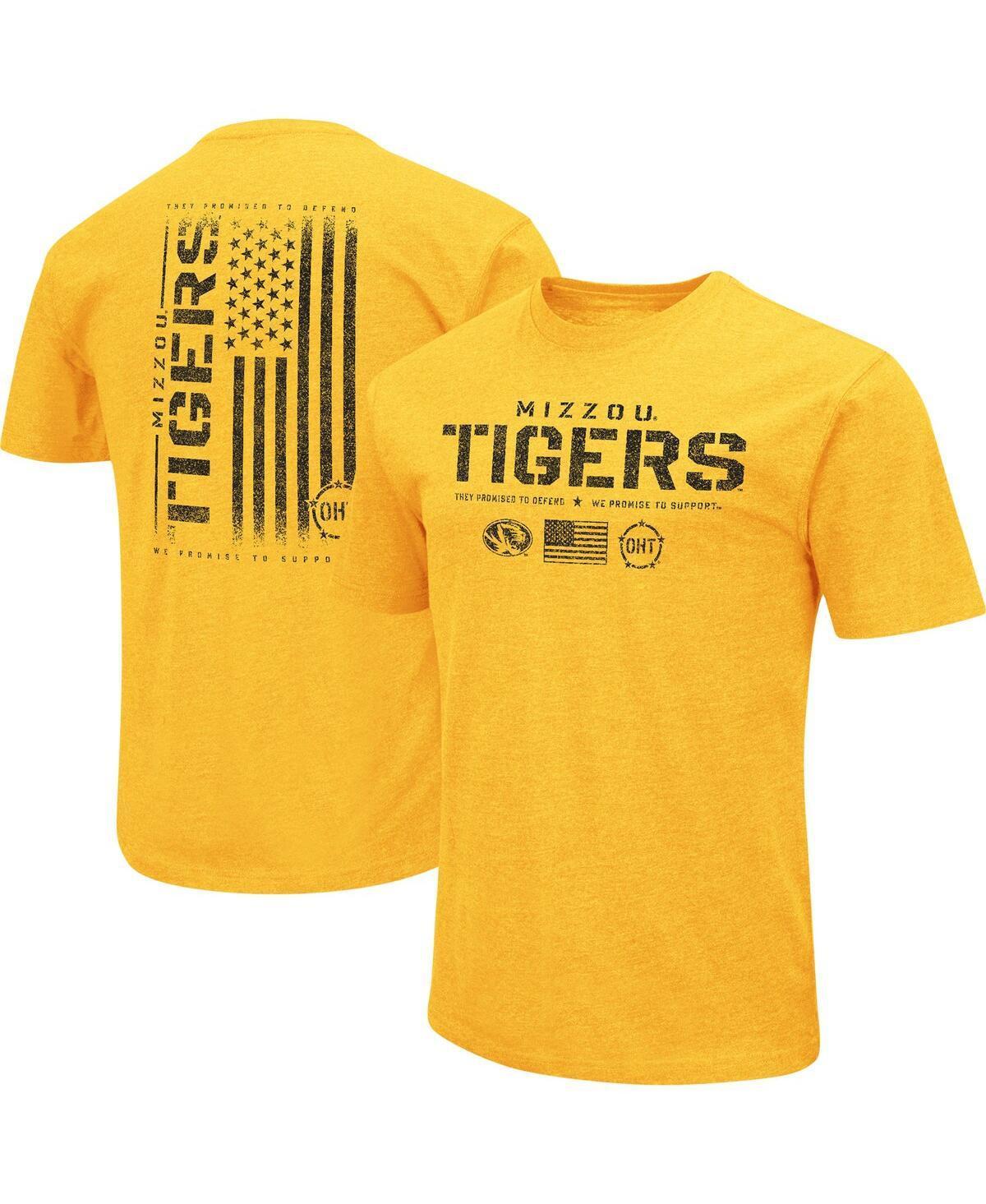 Mens Colosseum Gold Missouri Tigers Oht Military-Inspired Appreciation Flag 2.0 T-shirt Product Image