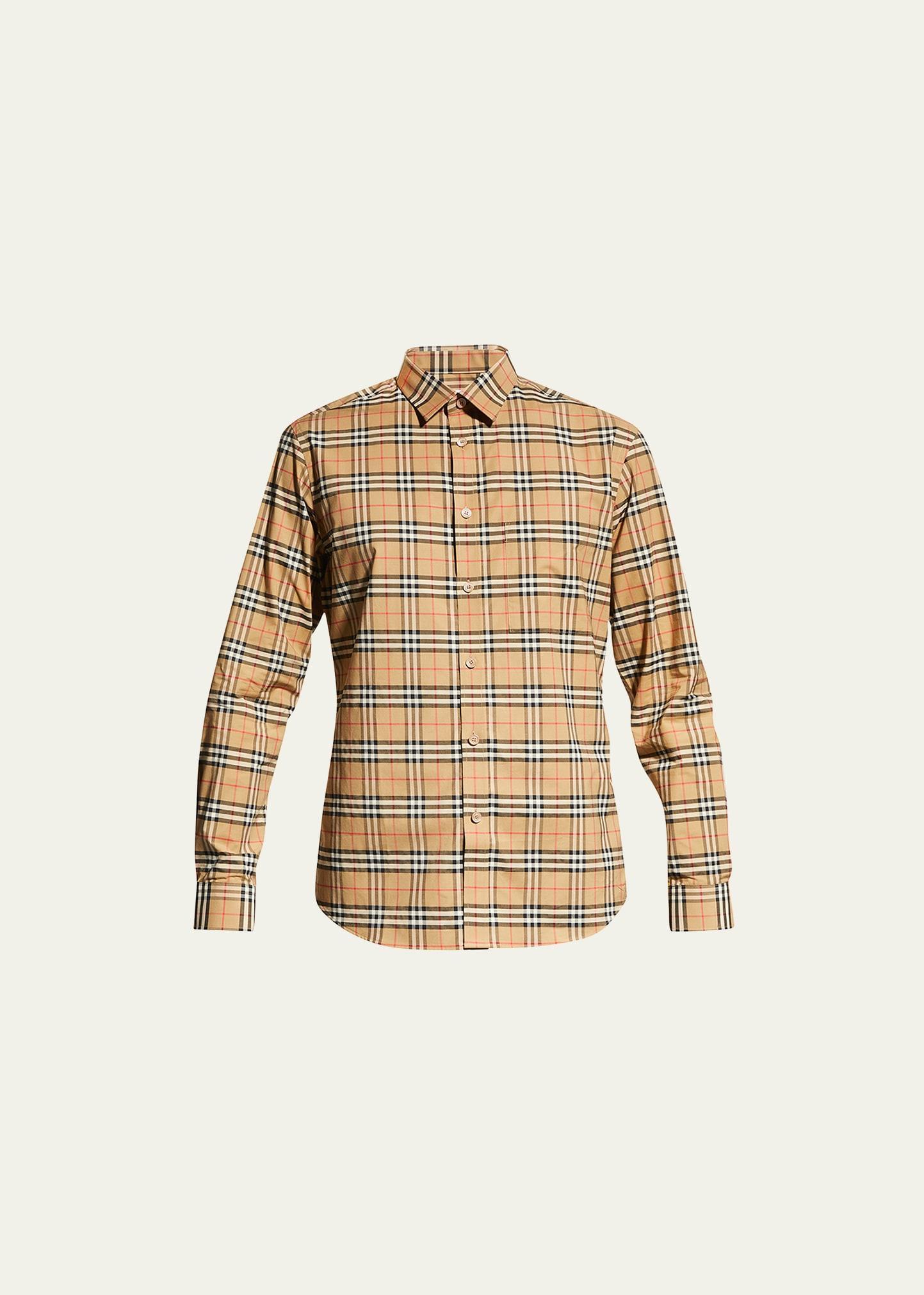 Mens Simpson Check-Pattern Sport Shirt Product Image