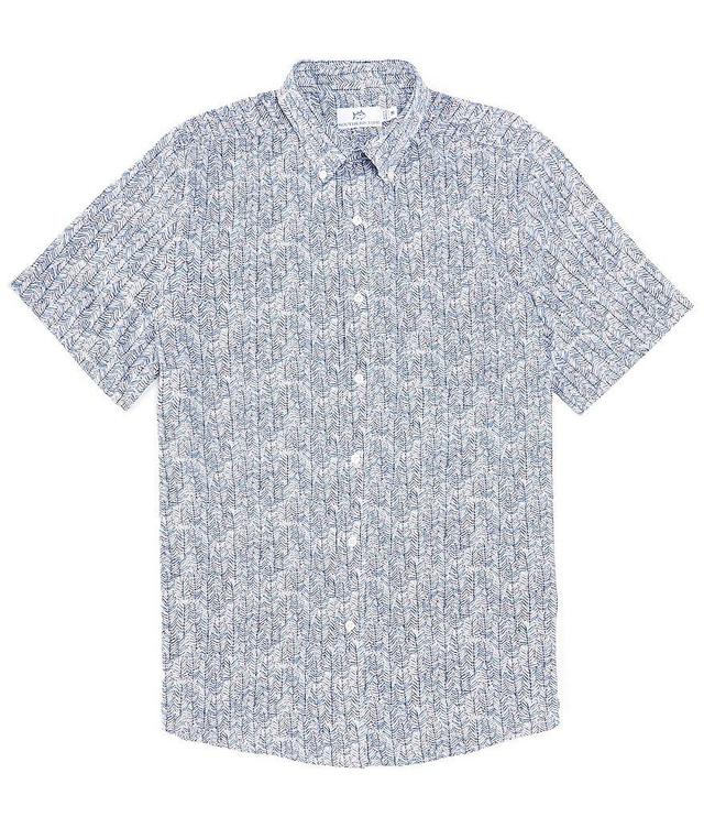 Southern Tide Intercoastal Performance Stretch Legally Frond Short Sleeve Woven Shirt Product Image