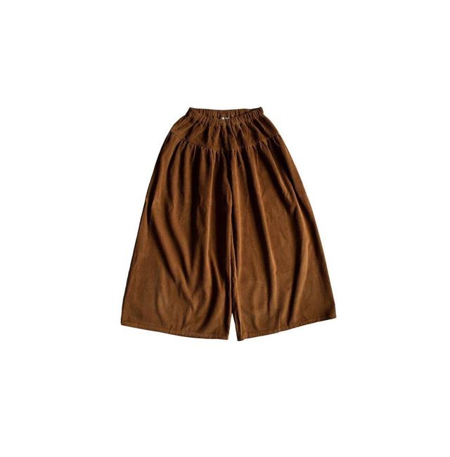 Womens Wide-legged Cotton Corduroy Culotte Product Image