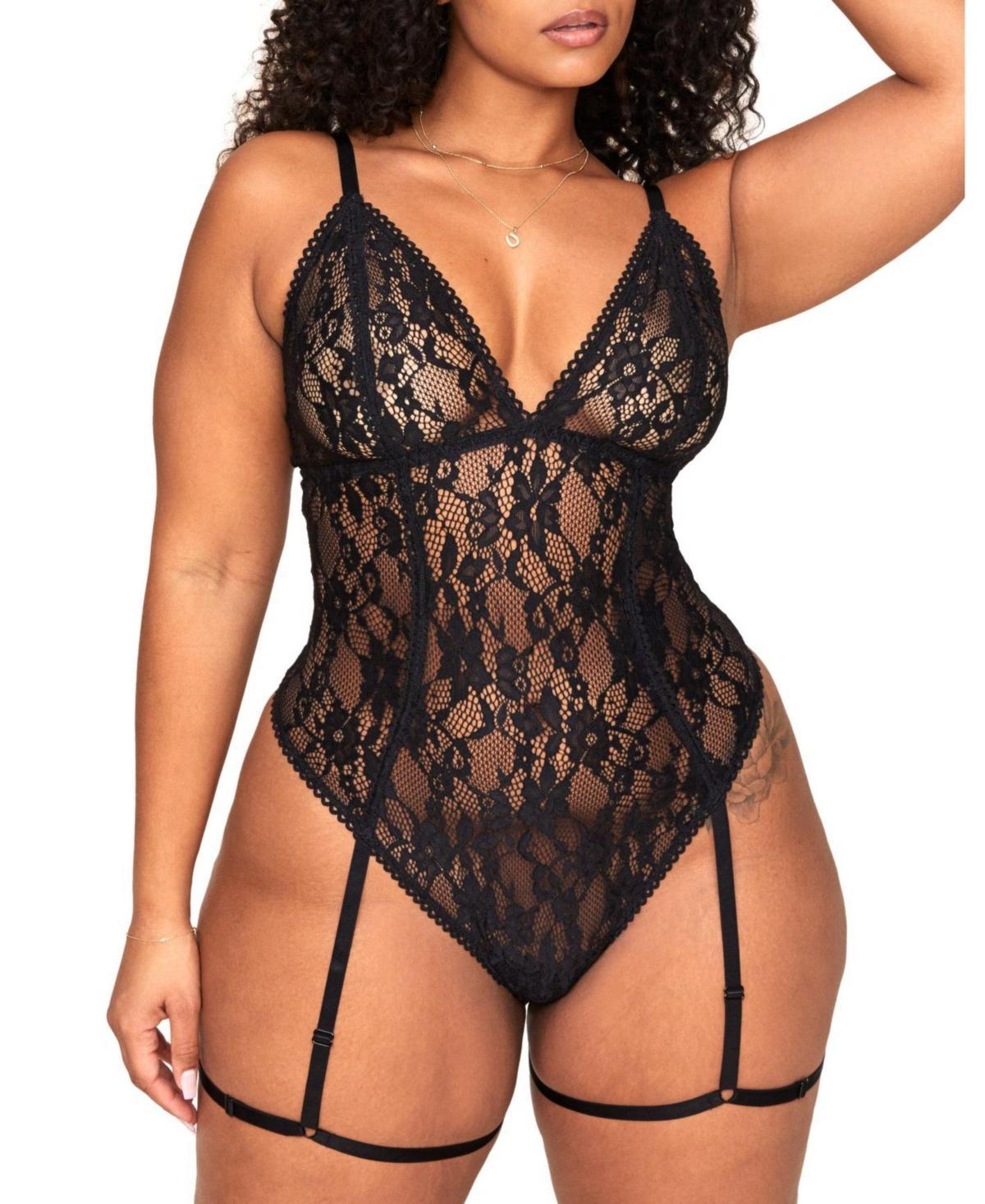 Clarisse Womens Plus-Size Bodysuit Lingerie Product Image