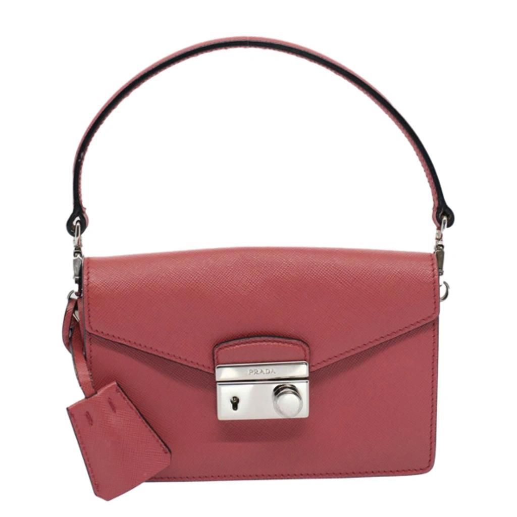 Saffiano Pink Leather Clutch Bag () Product Image