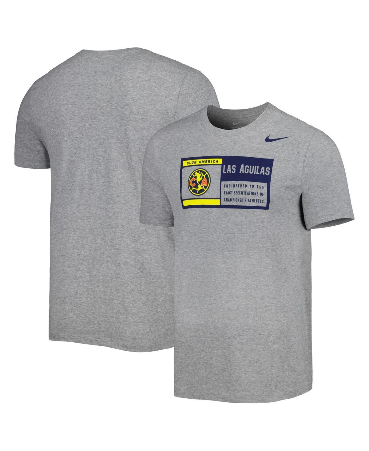 Mens Nike Heather Gray Club America Jock Tag Performance T-Shirt Product Image