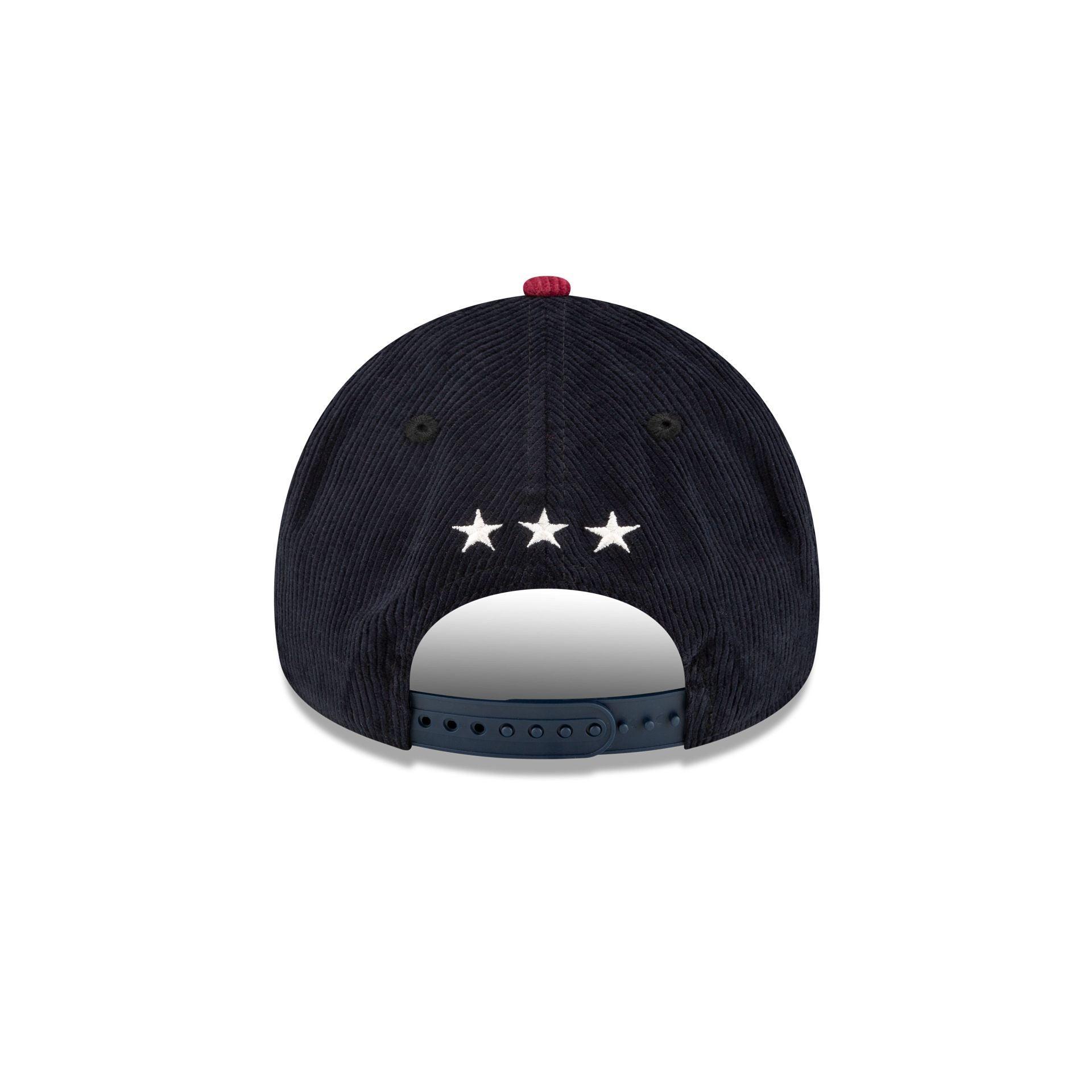 Miami Heat Navy Corduroy 9FORTY A-Frame Snapback Hat Male Product Image