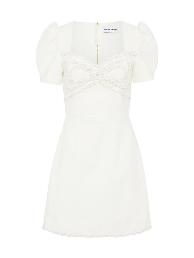 Womens Clarisse Plait-Trimmed Minidress Product Image