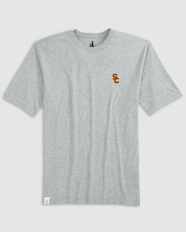 University of Miami Heathered Spencer Cotton T-Shirt Male Product Image