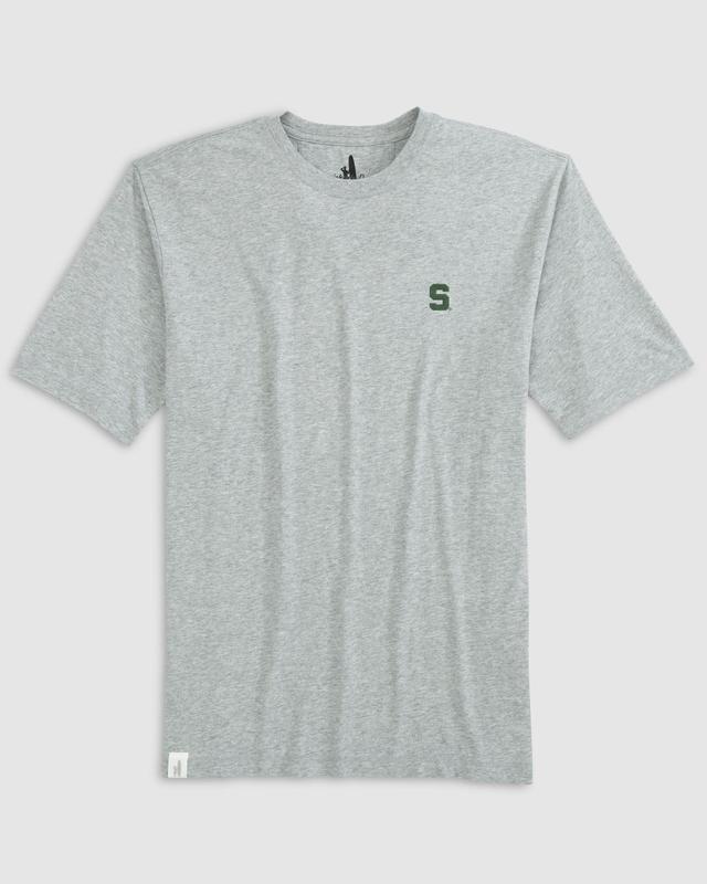 johnnie-O Texas Christian University Heathered Spencer Cotton T-Shirt Product Image