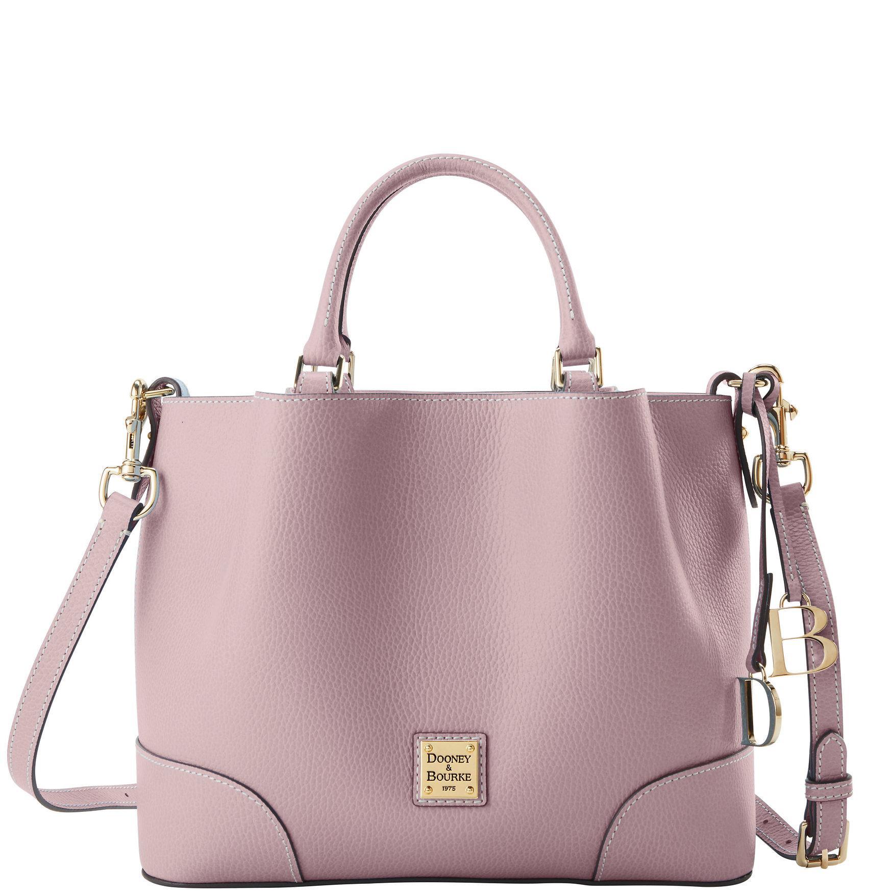 Dooney & Bourke Womens Sorrento Leather Barlow Bag in Pink Product Image