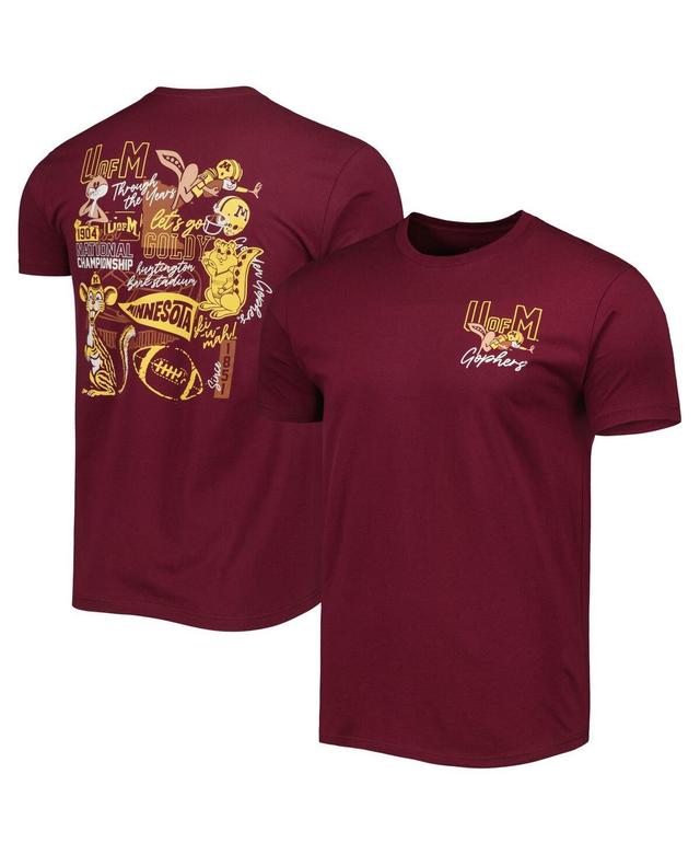 Mens Maroon Minnesota Golden Gophers Vintage Through the Years Two-Hit T-Shirt Product Image