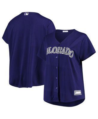 Womens Colorado Rockies Plus Size Alternate Replica Team Jersey Product Image