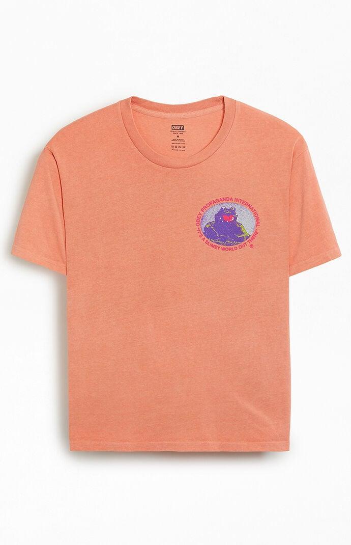 Obey Men's Slimey World Pigment T-Shirt Product Image