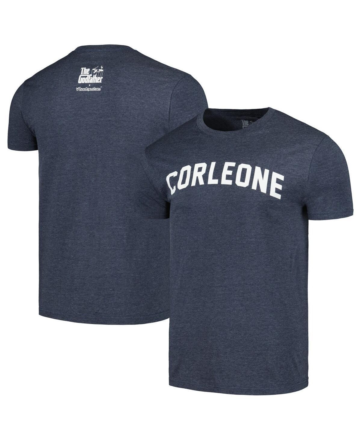 Mens Contenders Clothing Heather Navy The Godfather Corleone T-shirt Product Image