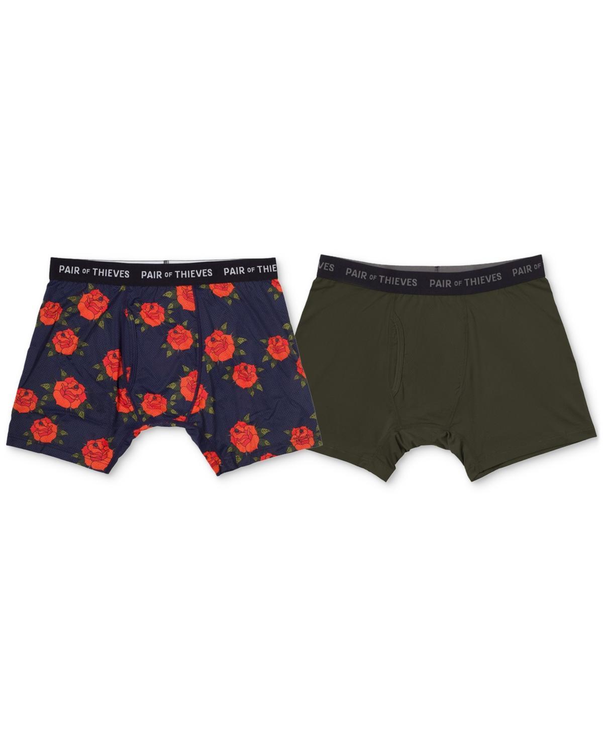 Pair of Thieves Mens Floral Super Fit Boxer Briefs 2pk - Multi L Product Image