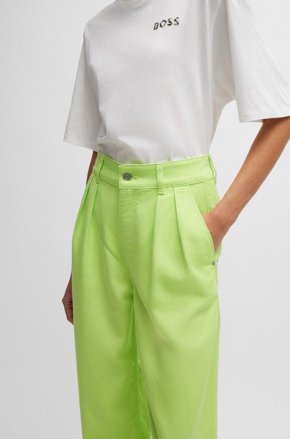 Wide-leg trousers in soft twill Product Image