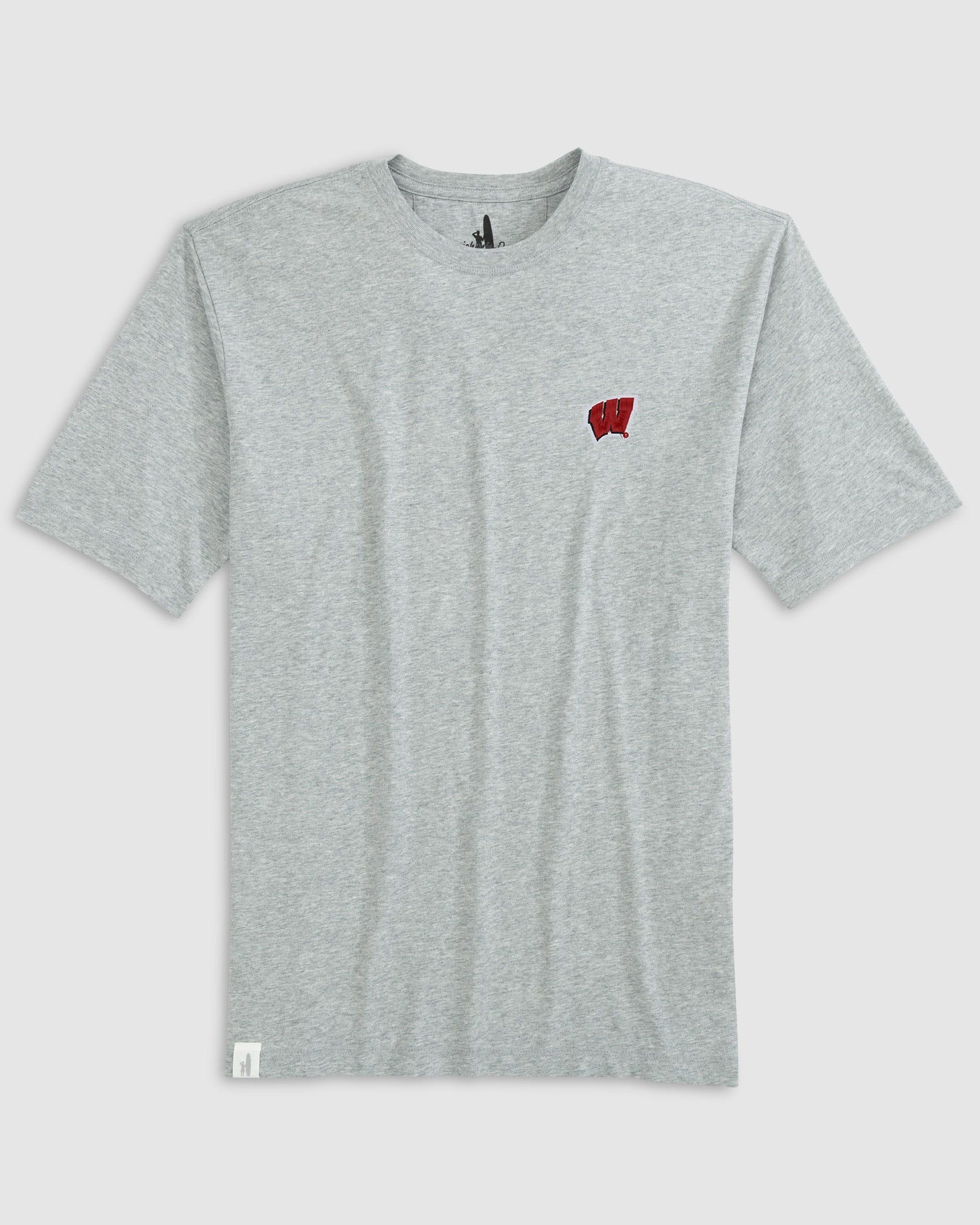 University of Wisconsin Heathered Spencer Cotton T-Shirt Male Product Image