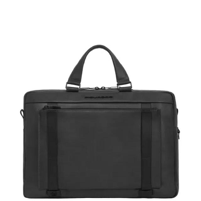 PIQUADRO Laptop Briefcase And 12.9" Ipad Pro Holder In Black Product Image