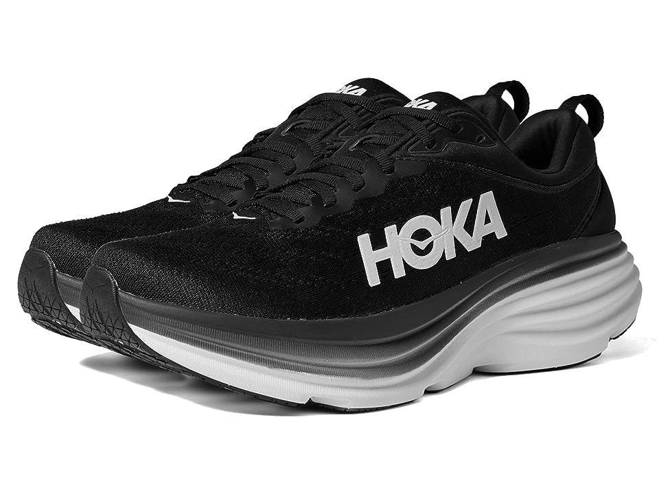 Hoka Men's Bondi 8 White) Men's Shoes Product Image