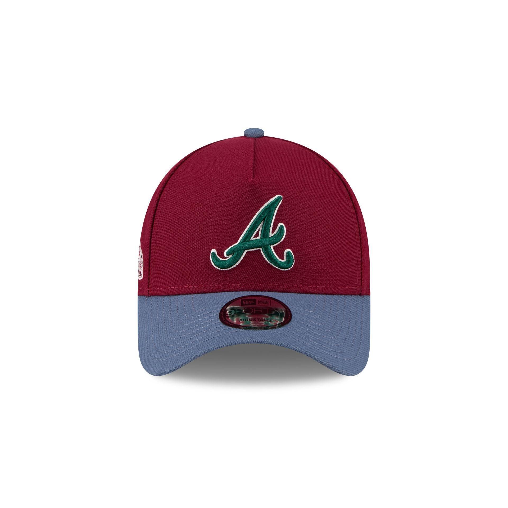 Atlanta Braves Cherry 9FORTY A-Frame Snapback Hat Male Product Image