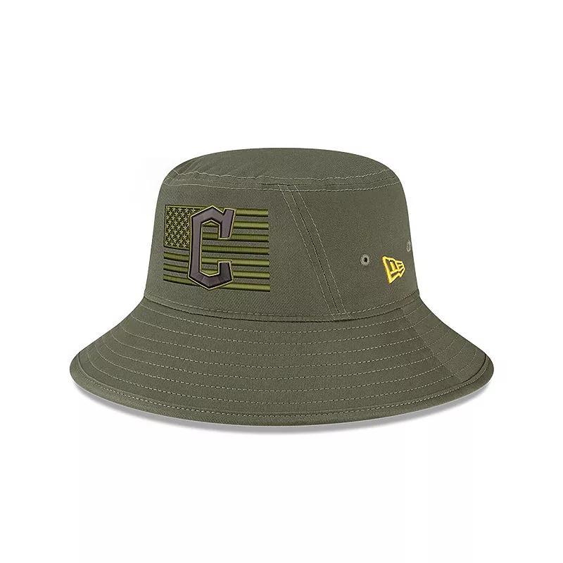 Mens New Era Green Cleveland Guardians 2023 Armed Forces Day Bucket Hat Product Image