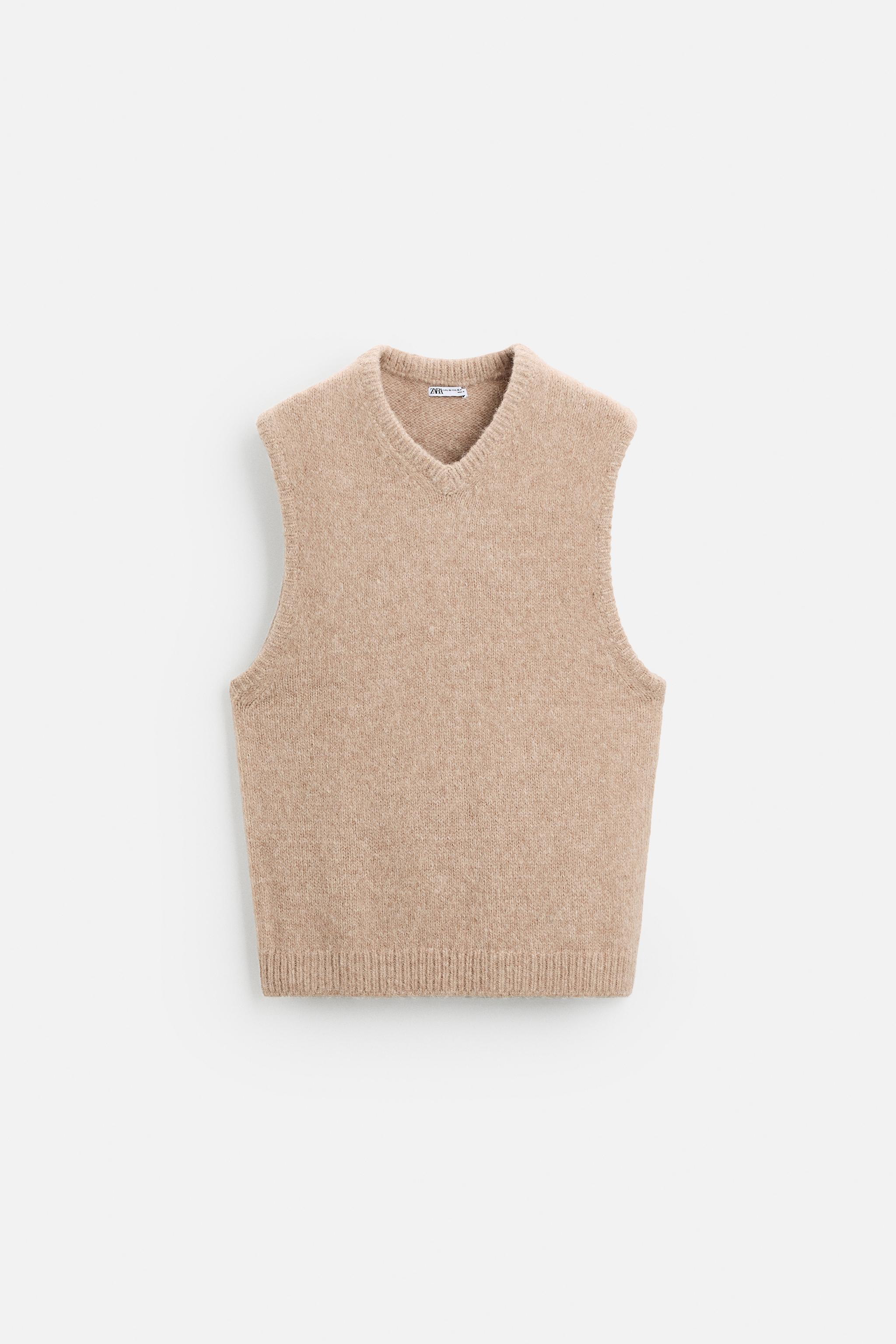 TEXTURED KNIT VEST Product Image