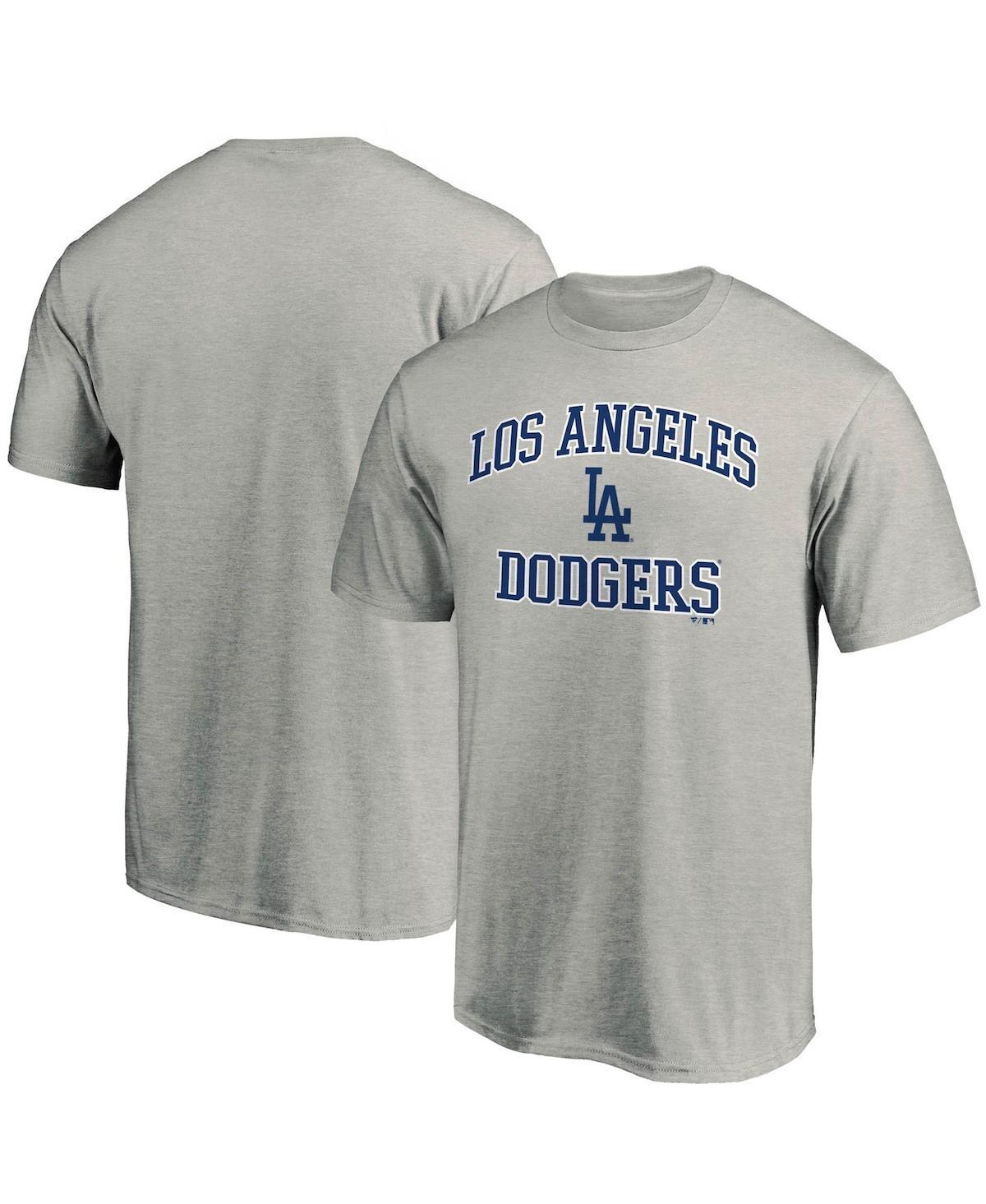 Mens Heathered Gray Los Angeles Dodgers Heart Soul T-shirt Product Image