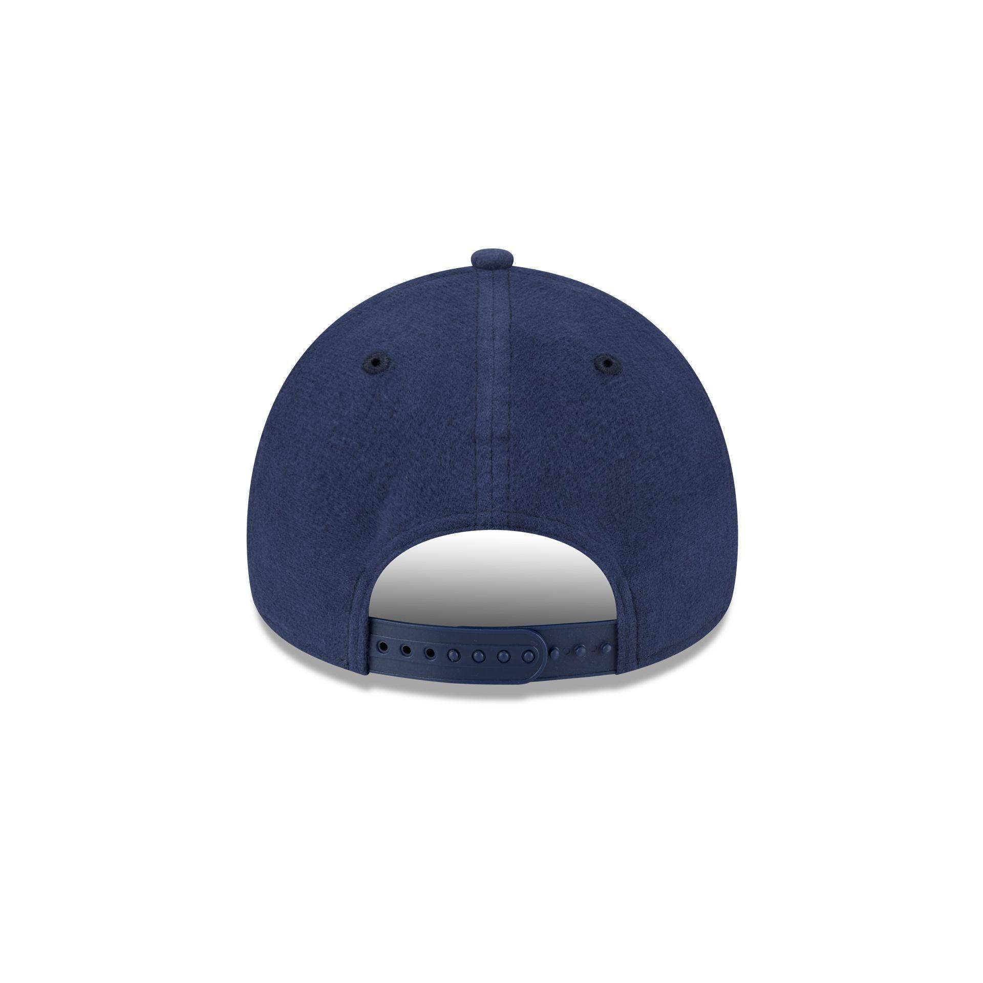 New York Yankees Moleskin Crown Navy 9FORTY A-Frame Snapback Hat Male Product Image