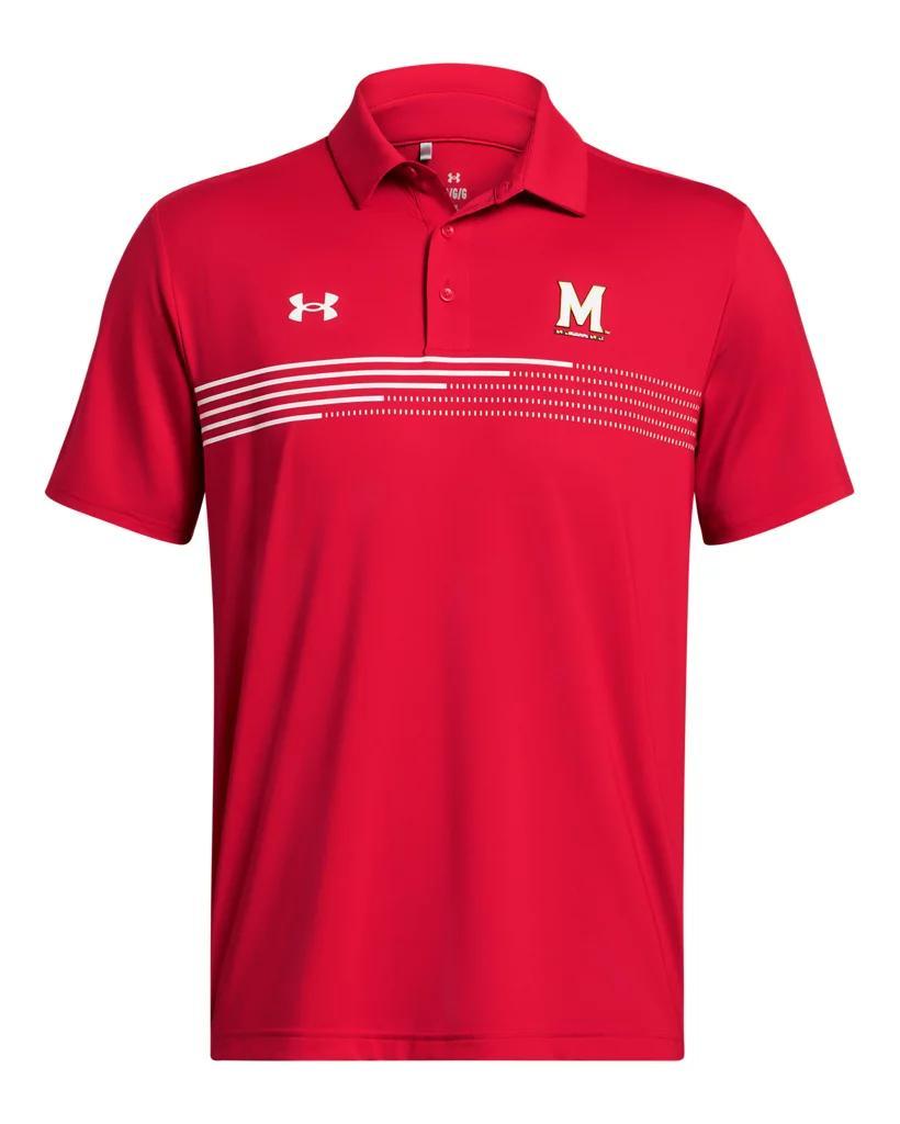 Men's UA Tee 2 Green Collegiate Stripe Polo Product Image