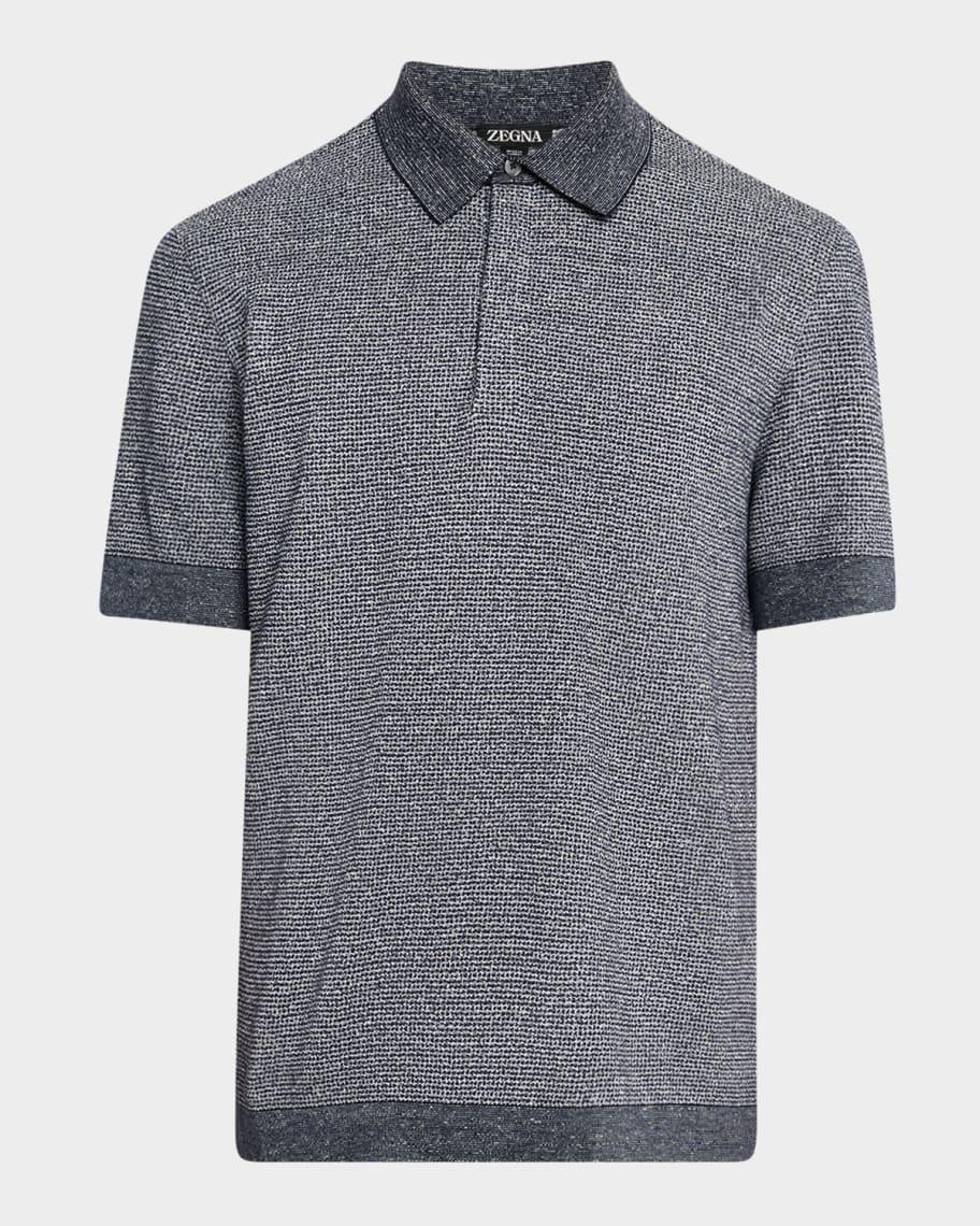 Men's Jacquard Polo Shirt Product Image