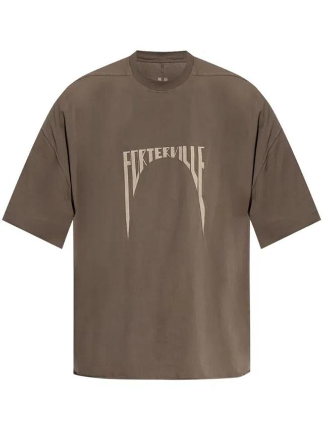 RICK OWENS Tommy T Porterville T-shirt In Brown Product Image