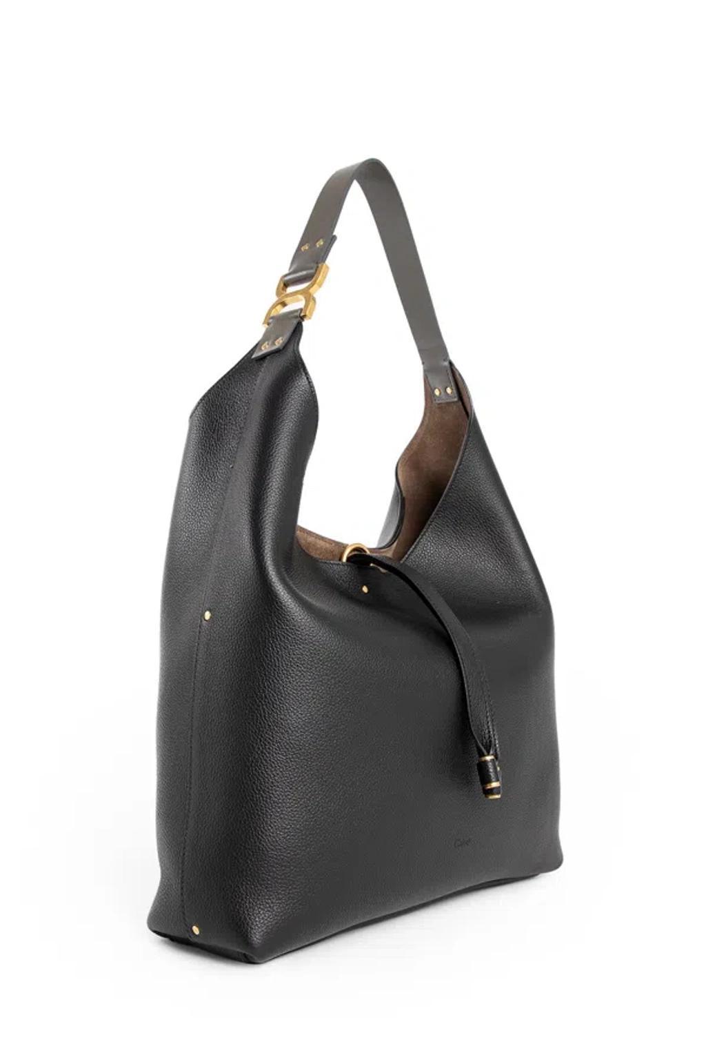 Marcie Large Hobo Shoulder Bag In Black Product Image