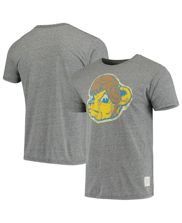 Mens Original Retro Brand Heathered Gray UCLA Bruins Vintage Logo Tri-Blend T-Shirt Product Image