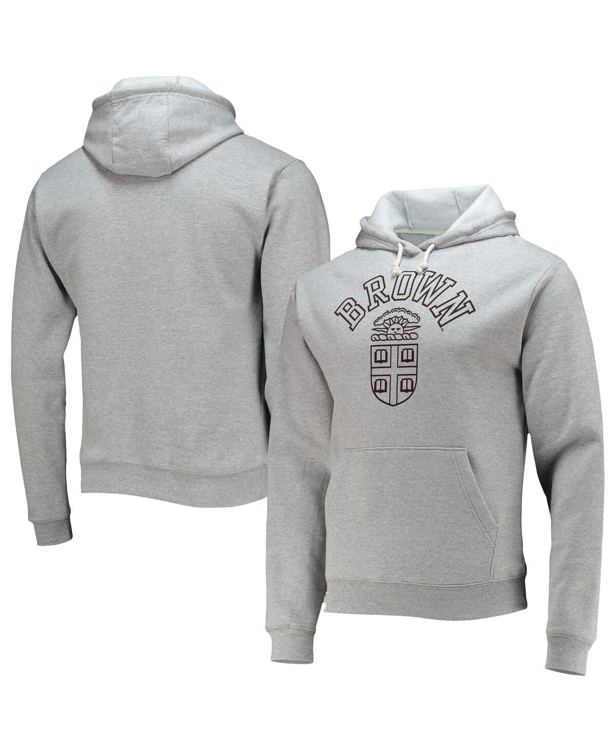 Mens League Collegiate Wear Heathered Gray Brown Bears Seal Neuvo Essential Fleece Pullover Hoodie Product Image