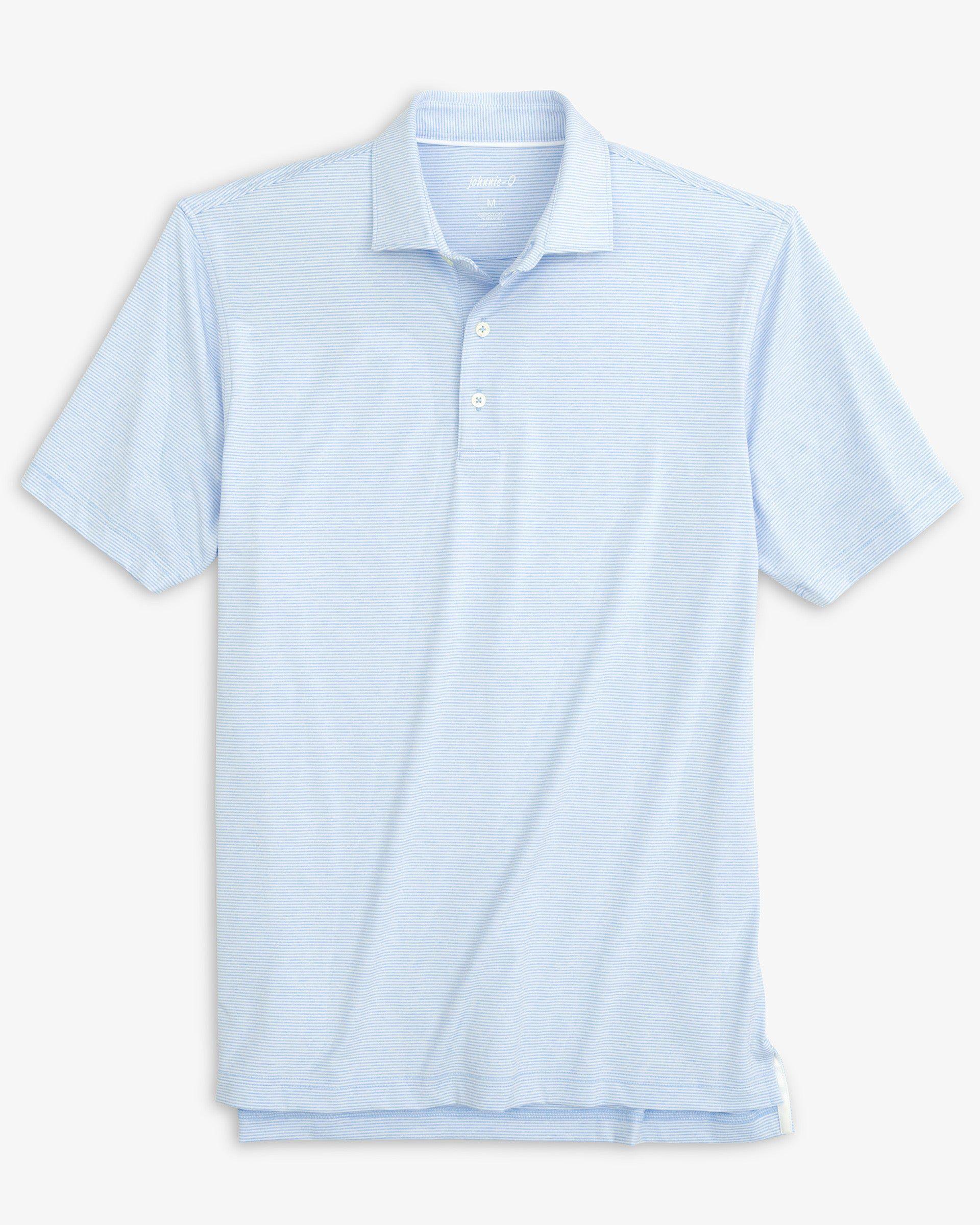 Lyndon Striped Jersey Performance Polo Male Product Image