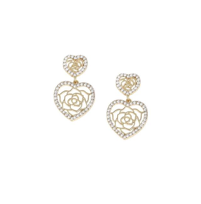 Sohi Womens Heart Drop Earrings Product Image