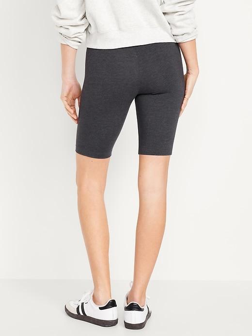 High-Waisted Biker Shorts -- 10-inch inseam Product Image