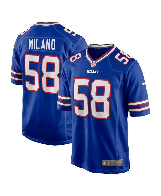 Mens Nike Matt Milano Royal Buffalo Bills Game Player Jersey - Royal Product Image