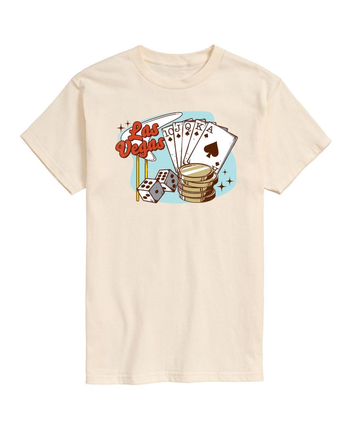 Airwaves Mens Las Vegas Short Sleeve T-shirt - Beige Product Image