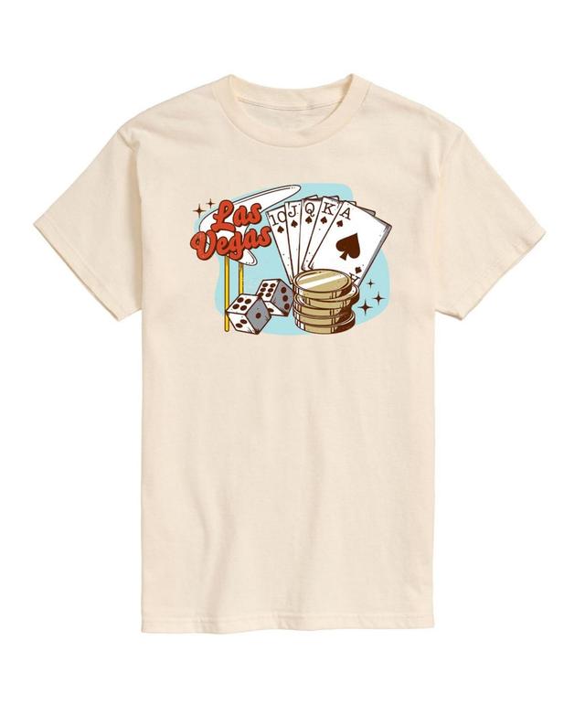 Airwaves Mens Las Vegas Short Sleeve T-shirt - Beige Product Image