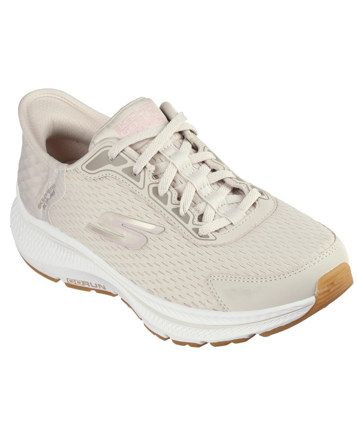 Skechers Womens Slip-ins Go Run Consistent 2.0 Endure Memory Foam Slip-On Running Sneakers from Finish Line - Natural Product Image