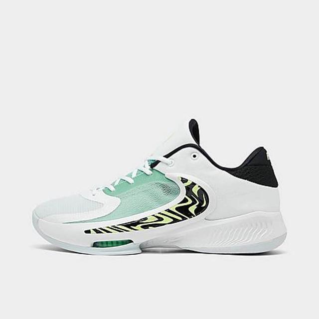 NIKE Men's Giannis Freak 4 "greek Coastline" Basketball Shoes In White/black/volt Product Image