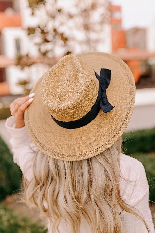 Harbor Haven Woven Fedora in Black product image