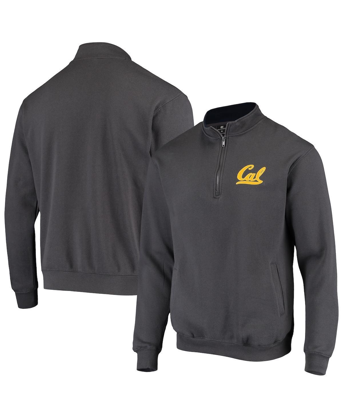 Mens Colosseum Heathered Gray Appalachian State Mountaineers Tortugas Team Logo Quarter-Zip Jacket Product Image