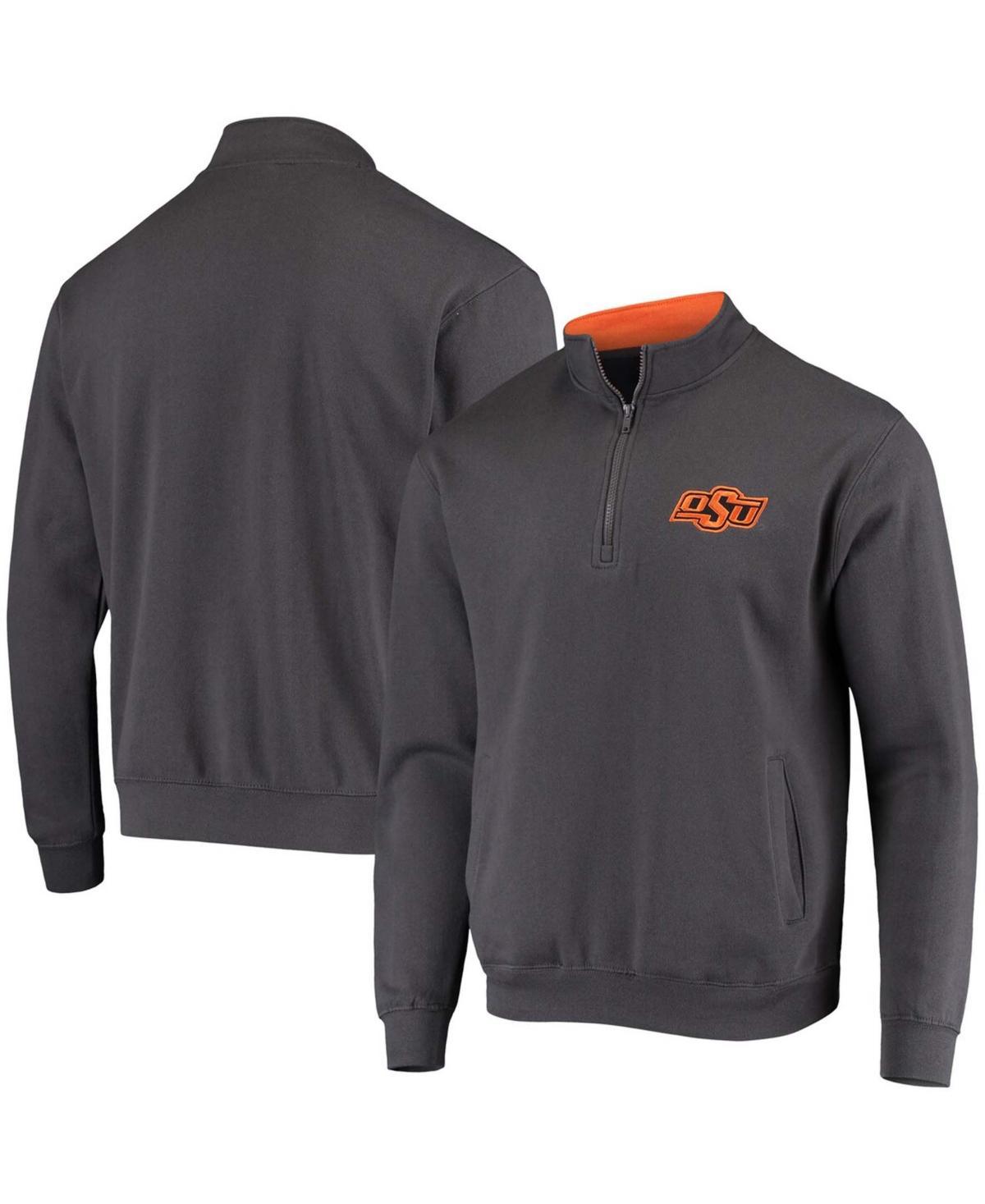 Mens Colosseum Charcoal Oklahoma State Cowboys Tortugas Logo Quarter-Zip Jacket Product Image