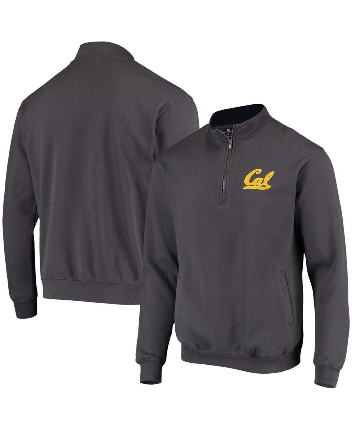 Mens Colosseum Charcoal Cal Bears Tortugas Logo Quarter-Zip Jacket Product Image