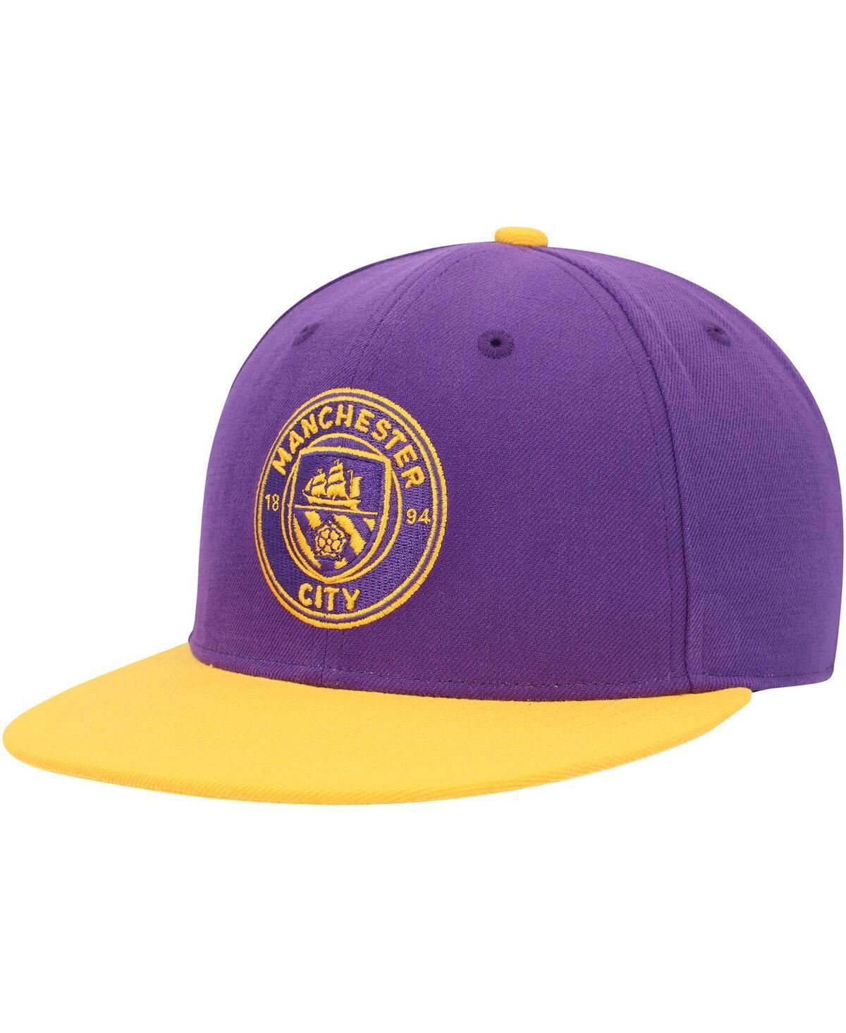 Mens Purple/Yellow Manchester City Americas Game Fitted Hat Product Image